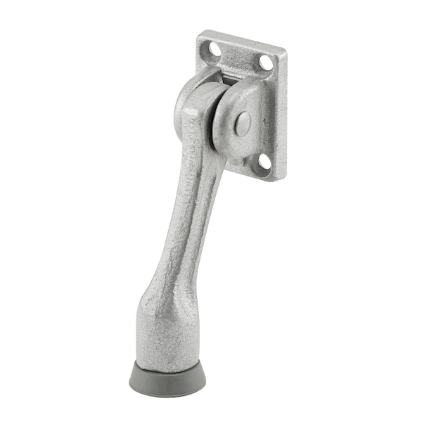 Prime-Line Cast Iron, Aluminum Finish, Drop Down Door Holder (Single Pack) J 4551 - main